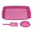 Ver imagem 3 de Caixa de Transporte para Gatos, Caixa de Areia, Pá e Comedor