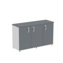 Ver imagem 3 de Armário para Escritório Pivotante Credenza Cinza/Grafito
