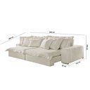 Ver imagem 3 de Sofá Luz Linho 02 Módulos de 120m B25cm Meu Sofá Online