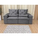 Ver imagem 6 de Sofá Retrátil Reclinável 1,80 m Cinza 202 Athenas