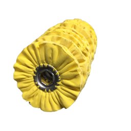 Roda de Polimento Amarela 100x100 Mm C/ Furo 3/4 - 3