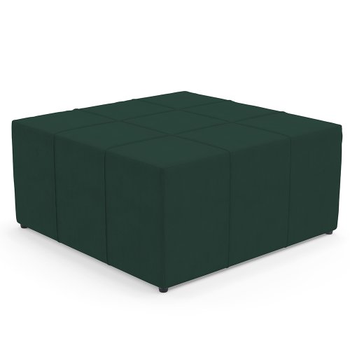 Puff Decorativo Sala de Estar Cléo W01 Pés Palito 90 cm Linho Verde Musgo -  Lyam Decor