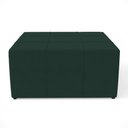 Ver imagem 5 de Puff Decorativo Para Sala de Estar Quadrado Milano 90x90cm W01 Suede Verde Musgo - Lyam Decor