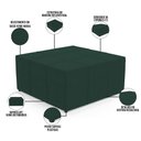 Ver imagem 3 de Puff Decorativo Para Sala de Estar Quadrado Milano 90x90cm W01 Suede Verde Musgo - Lyam Decor
