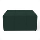 Ver imagem 5 de Puff Decorativo para Sala de Estar Quadrado Milano 90x90cm W01 Suede Verde Musgo - Lyam Decor