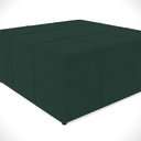 Ver mais imagens de Puff Decorativo Para Sala de Estar Quadrado Milano 90x90cm W01 Suede Verde Musgo - Lyam Decor