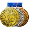 Kit 5 Medalhas Grande Honra Ao Mérito 5,5cm Premiação Escola Prata - 5