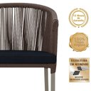 Ver imagem 3 de Mesa com 4 Cadeiras e Noronha Estofado 12 Trama Original Marrom