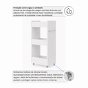Ver imagem 4 de Carrinho Organizador Multiuso Estante Móvel com Rodízios MDF