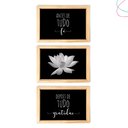 Ver imagem 4 de Quadro Decorativo Quarto Sala Fé e Gratidão Moldura e Vidro:preta