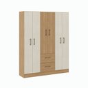 Ver imagem 3 de Roupeiro 6 Portas 2 Gavetas 140cm Eros Soluzione Móveis