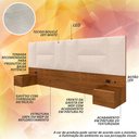 Ver imagem 4 de Cabeceira Suspensa Cama Queen Sierra com Led