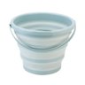 Balde Silicone Dobrável Retrátil 10 Litros - Branco - 1