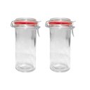 Ver imagem 1 de Kit 2 Potes Hermético Vidro Trava Metal 1500ml Class Home
