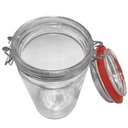 Ver imagem 5 de Kit 2 Potes Hermético Vidro Trava Metal 1500ml Class Home