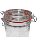 Ver imagem 3 de Kit 2 Potes Hermético Vidro Trava Metal 1500ml Class Home