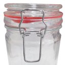 Ver imagem 4 de Kit 2 Potes Hermético Vidro Trava Metal 1500ml Class Home