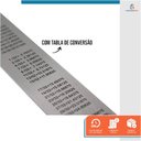 Ver imagem 2 de Régua Aço Inox 100cm 40 Polegadas Desenho Projeto Medição - Starfer