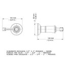 Ver imagem 2 de Acabamento para Registro Docol Base Provence 1/2" a 1" Chrome