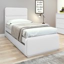 Ver imagem 2 de Cama Solteiro Easy Like com Cama Auxiliar Tec Korino Branco