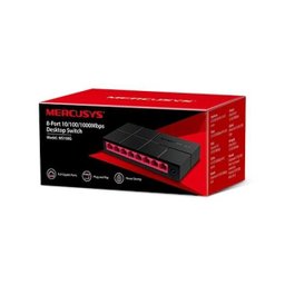 SWITCH 8 PORTAS MERCUSYS MS108G GIGABIT 10/100/1000 PRETO - 4