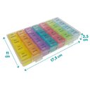 Ver imagem 5 de Porta Medicamentos 28 Compartimentos Caixa Organizador de Comprimidos Diário e Semanal