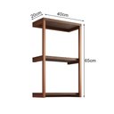 Ver imagem 3 de Nicho De Parede Industrial 3 Prateleiras Milão - Cobre E Imbuia