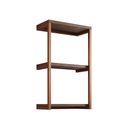 Ver imagem 2 de Nicho De Parede Industrial 3 Prateleiras Milão - Cobre E Imbuia