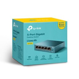 SWITCH GIGABIT 5 PORTAS TP-LINK LS105G LITE WAVE 10/100/1000 - MESA/PAREDE - 6