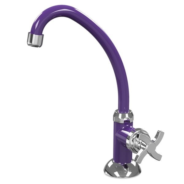 Torneira de Cozinha Bica Móvel de Mesa Quadriseta E05 Colors BCD Acquabios - Roxo - 2