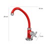 Torneira de Cozinha Bica Móvel de Mesa Quadriseta E05 Colors BCD Acquabios - Vermelho - 3