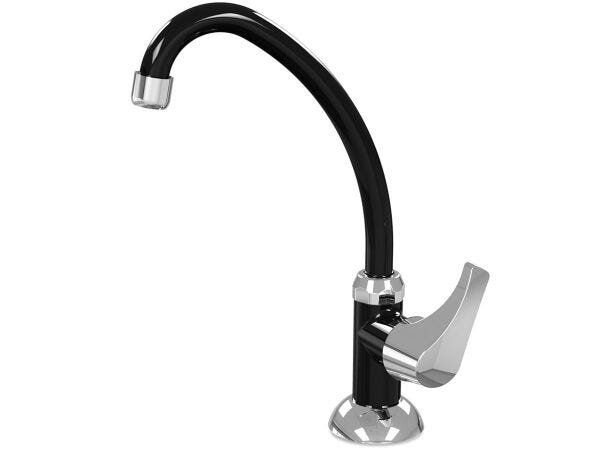 Torneira de Cozinha Bica Móvel de Mesa 1/4 de Volta Premium BCD Acquabios - Preto - 2