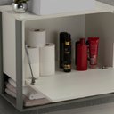 Ver imagem 4 de Gabinete e Espelheira 70cm Inspira Design Branco/Chumbo