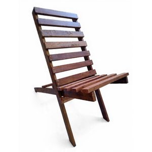 Cadeira Espreguiçadeira Desmontável em Madeira