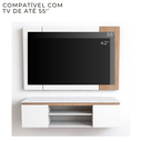 Ver imagem 5 de Painel com Rack Funcional para TV - Cava Suspenso 136cm