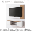 Ver imagem 3 de Painel com Rack Funcional para TV - Cava Suspenso 136cm