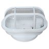 Arandela Luminária Oval Tartaruga Plastico Branco para Led - 1