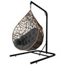 Cadeira Balanço Ninho Suspenso Gota Tramado com Suporte e Almofada Impermeável - 2