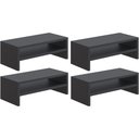 Ver imagem 1 de Kit 04 Suportes Para Monitor Stand Home Office Lap 63 cm L03 Preto - Lyam Lyam Decor