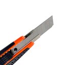 Ver imagem 4 de Kit 4 Pçs Estilete Metálico Emborrachado Largo Lâmina 18mm Empacotamento Multiuso