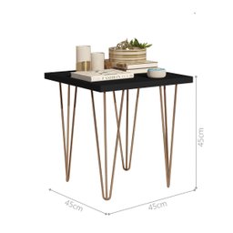 Mesa de Apoio Taylor - Preto - Mania de Móveis - 3