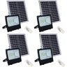 Refletor Solar 400w Holofote Kit 4 Uni Placa Energia Luminaria Ultra Led - 1