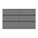 Ver imagem 4 de Cômoda com 6 Gavetas 120cm Multimóveis Mp4396 Grafite