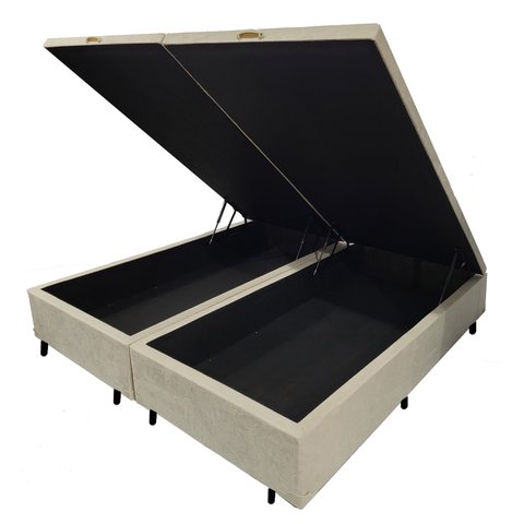 Cama Box Baú Queen Blindada 158x198 Reforçada
