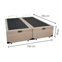 Ver imagem 3 de Cama Box Baú Queen Blindada 158x198 Reforçada