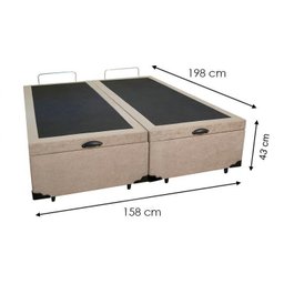 Cama Box Baú Queen Blindada 158x198 Reforçada - 3