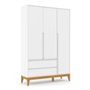 Ver imagem 6 de Quarto de Bebê Nature Clean 3 Portas com Berço Unique Branco Soft Eco Wood e Colchão Gazin – Matic