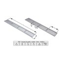 Ver imagem 4 de Kit 5 Ralo Grelha Linear Caixilho Alumínio Escovado 10x50cm