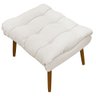 Puff Decorativo para Sala Quarto Penteadeira Sufler Linho Pés Palito - 9