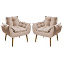 Ver imagem 1 de Kit 2 Poltronas Opala:bege